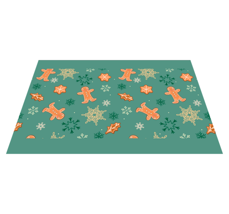 Noel amerikan servis - zencefilli kurabiye desenleri - TenStickers