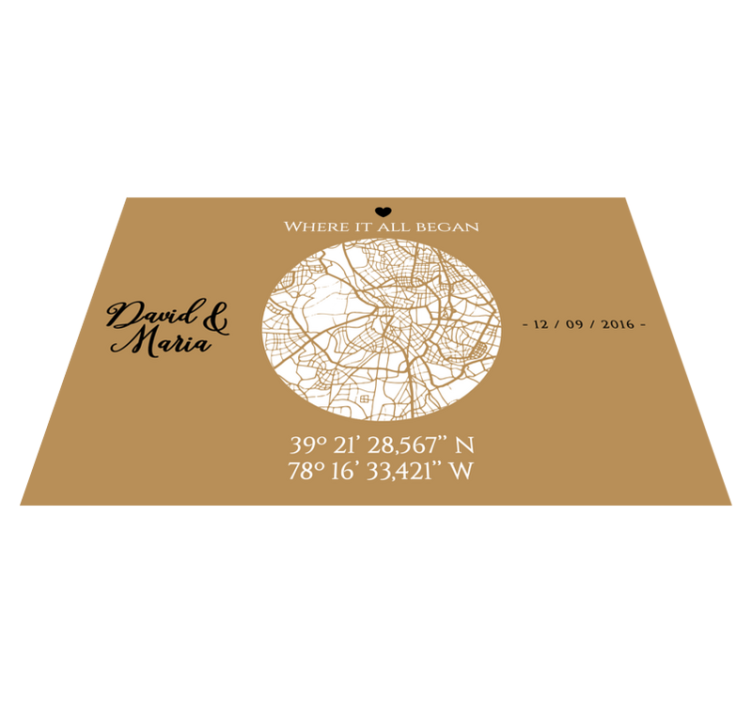 Her şeyin başladığı yer orijinal placemats - TenStickers