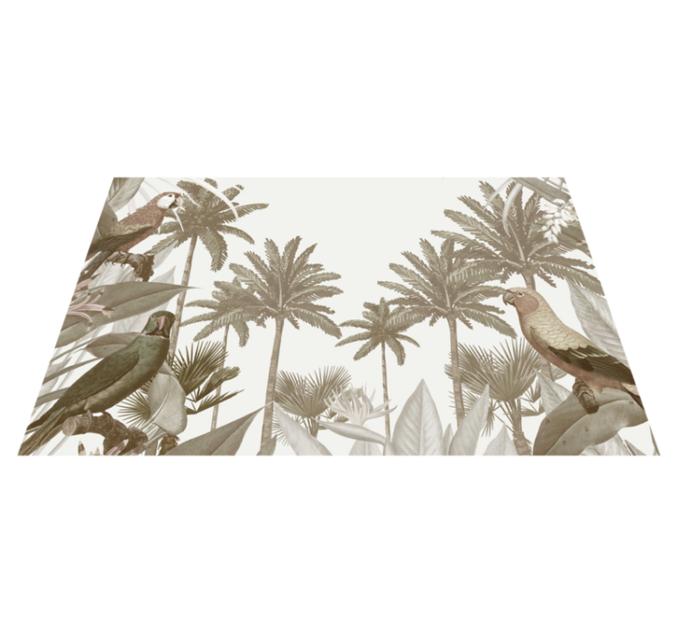 Vintage tropikal fauna modern placemats - TenStickers