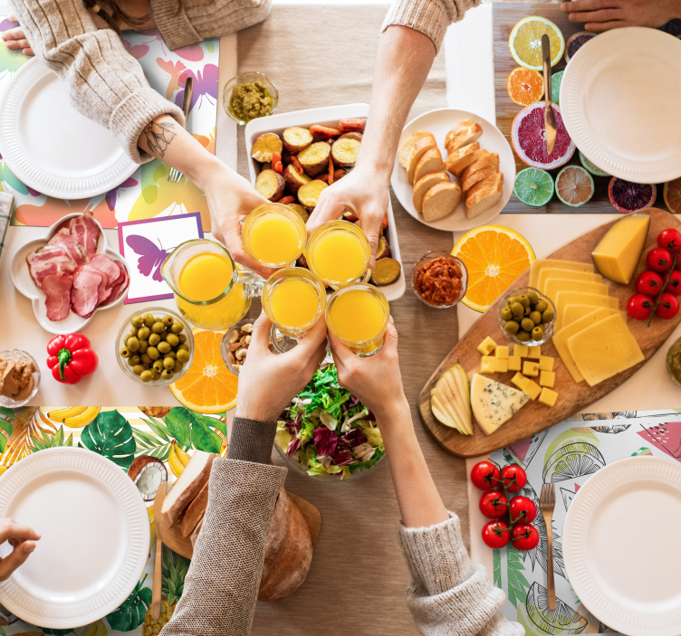 Orijinal amerikan servis narenciye meyve düzeni - TenStickers