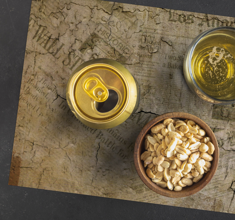 Eski gazete orijinal yer altlıkları - TenStickers