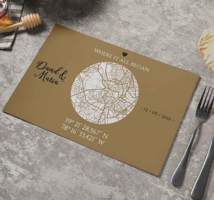 Her şeyin başladığı yer orijinal placemats - TenStickers