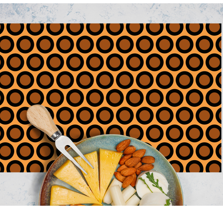 Leopar desenli dokulu placemats - TenStickers