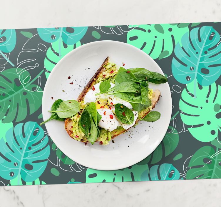 Monstera deliciosa orijinal placemats - TenStickers