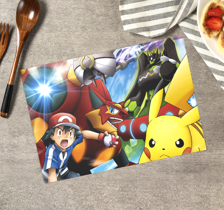 Pokemon karakterleri vinil placemats - TenStickers