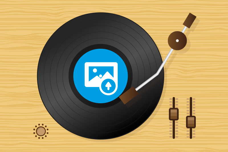Orijinal amerikan servis - vinyl plak sanatı - TenStickers