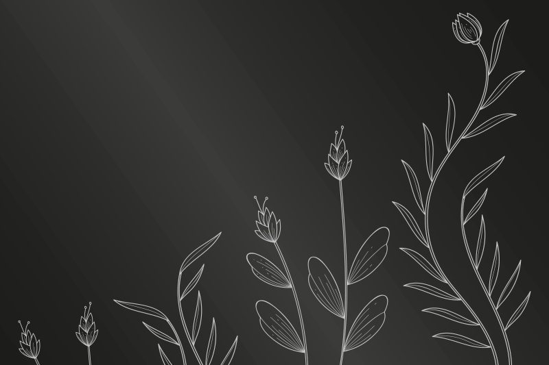 Zarif bitkiler placemats ile arka plan - TenStickers