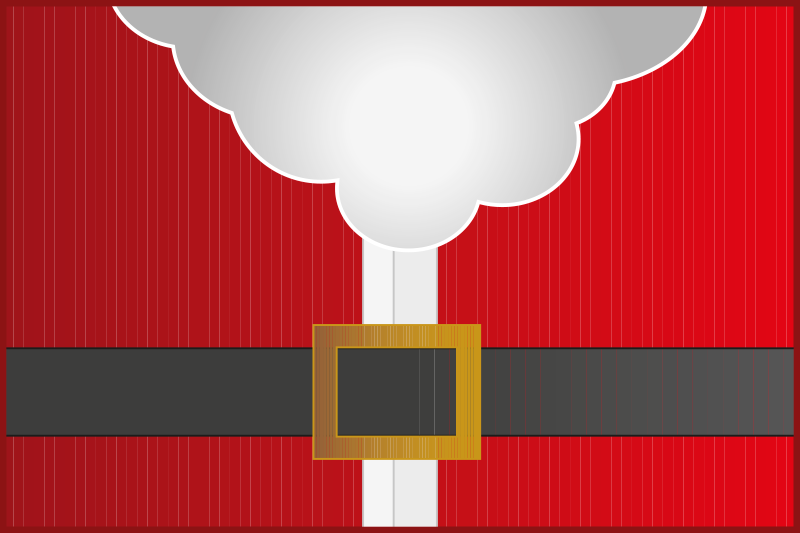 Noel amerikan servis santa claus kostümü - TenStickers