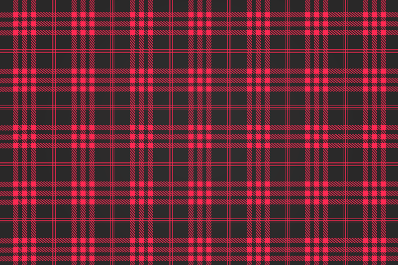 Kırmızı tartan yılbaşı servis altlıkları - TenStickers
