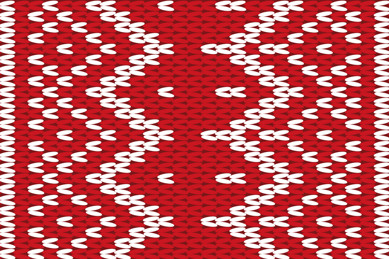Doku efekti amerikan servis kırmızı geometrik desen - TenStickers