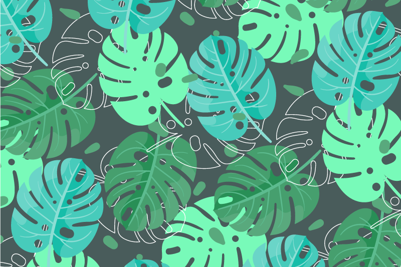 Monstera deliciosa orijinal placemats - TenStickers