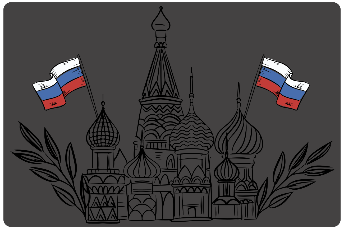 Orijinal amerikan servis rus mimari silüetleri - TenStickers