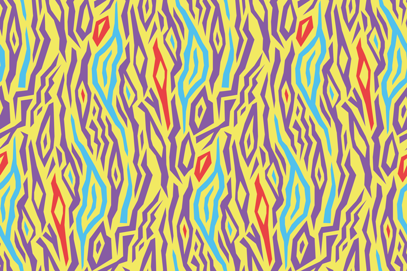 Doku efekti amerikan servis - renkli soyut desen - TenStickers