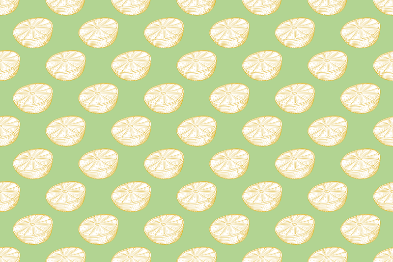 Modern amerikan servis - lime dilimi deseni - TenStickers