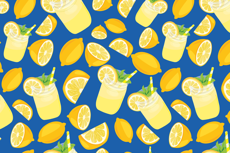 Limonata ve limon turunçgil servis altlıkları - TenStickers