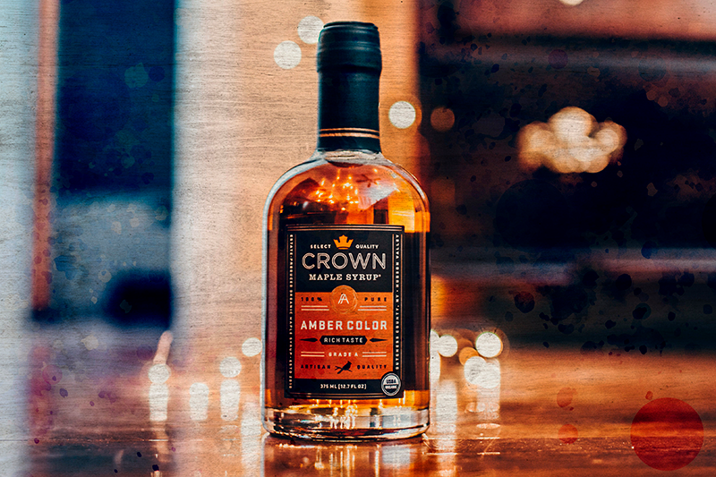 Bir şişe akçaağaç şurubu vinil servis altlığı - TenStickers