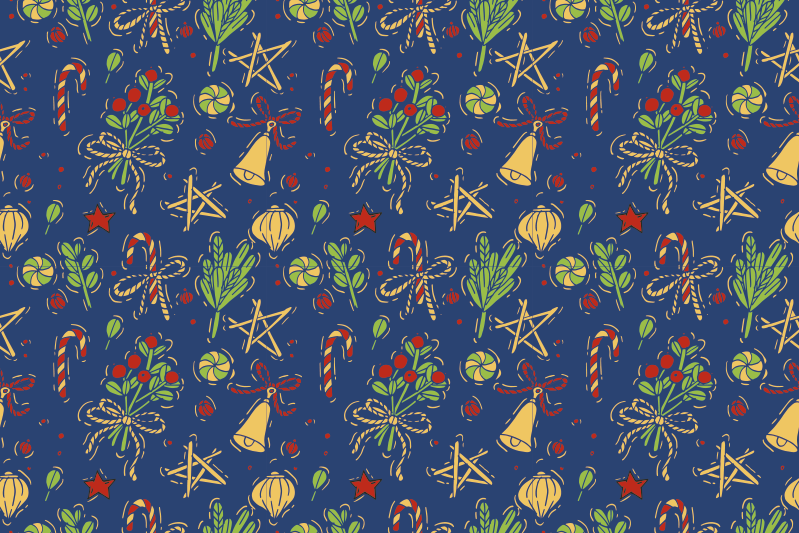 Noel amerikan servis - noel temalı masa düzeni - TenStickers