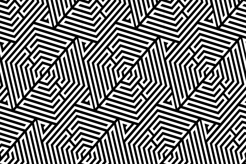 Siyah beyaz restoran servis altlıkları için - TenStickers