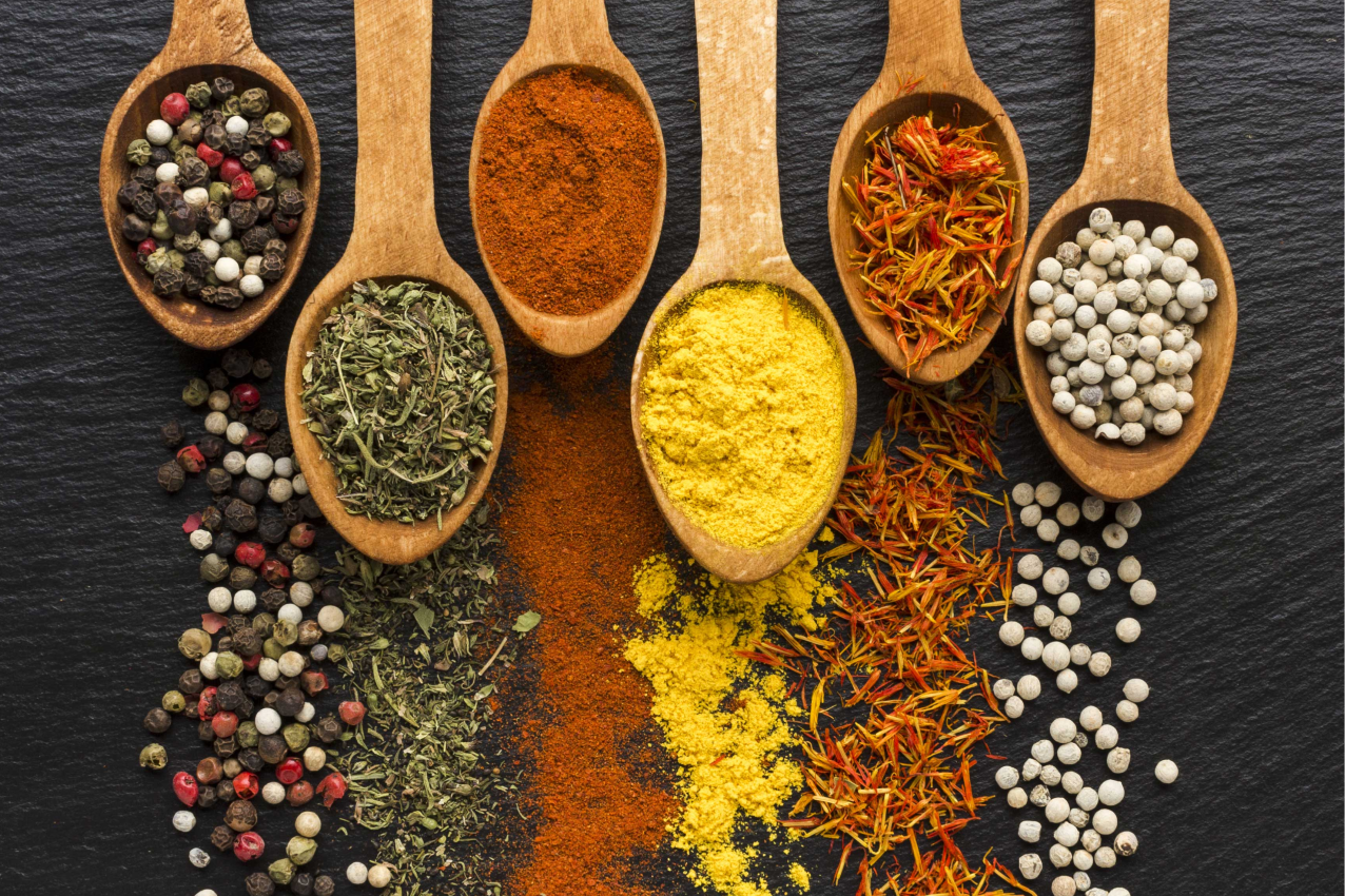 Baharat çeşitleri modern servis altlıkları - TenStickers