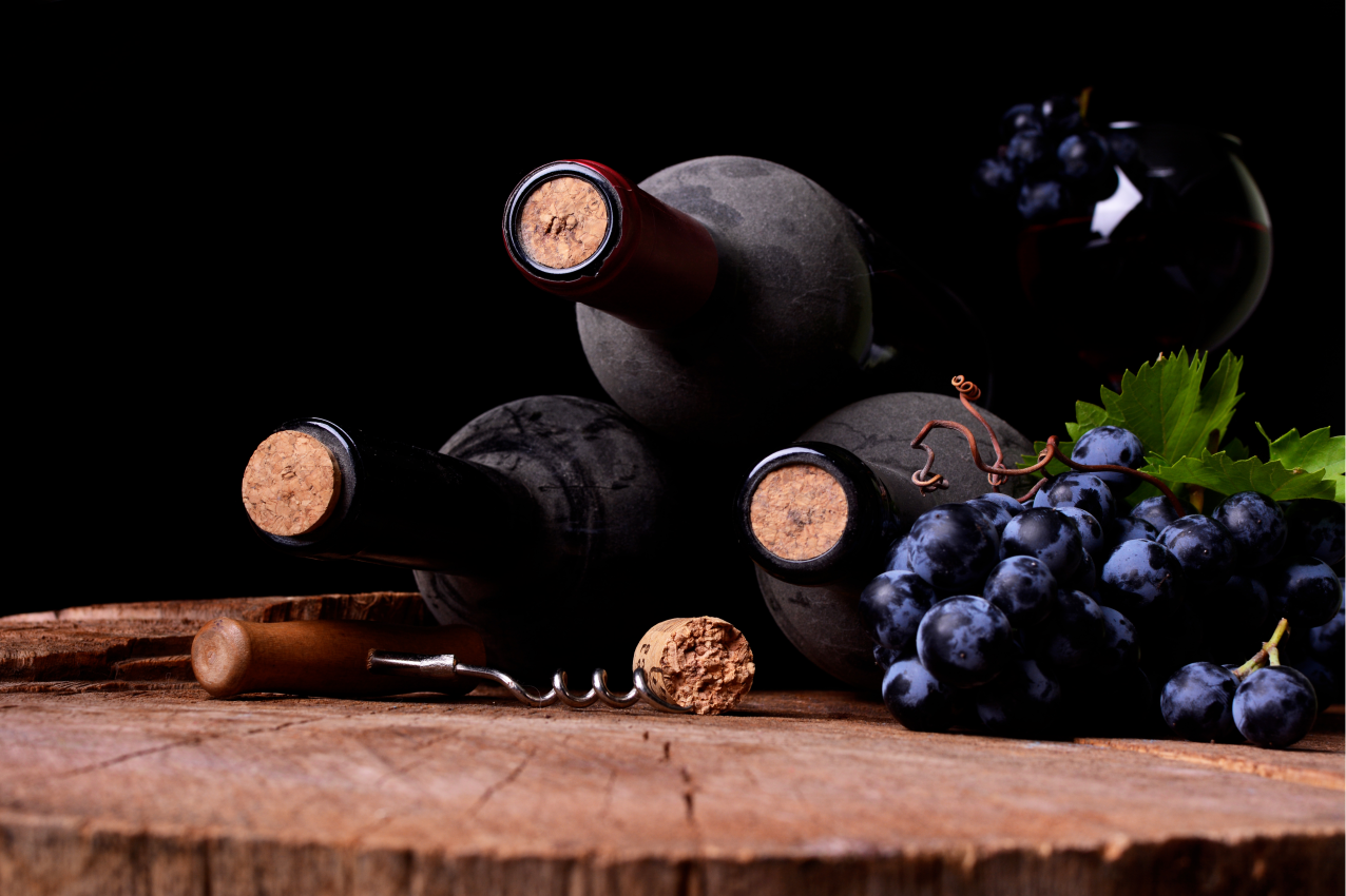 Orijinal amerikan servis Üzüm ve Şarap Şişeleri - TenStickers