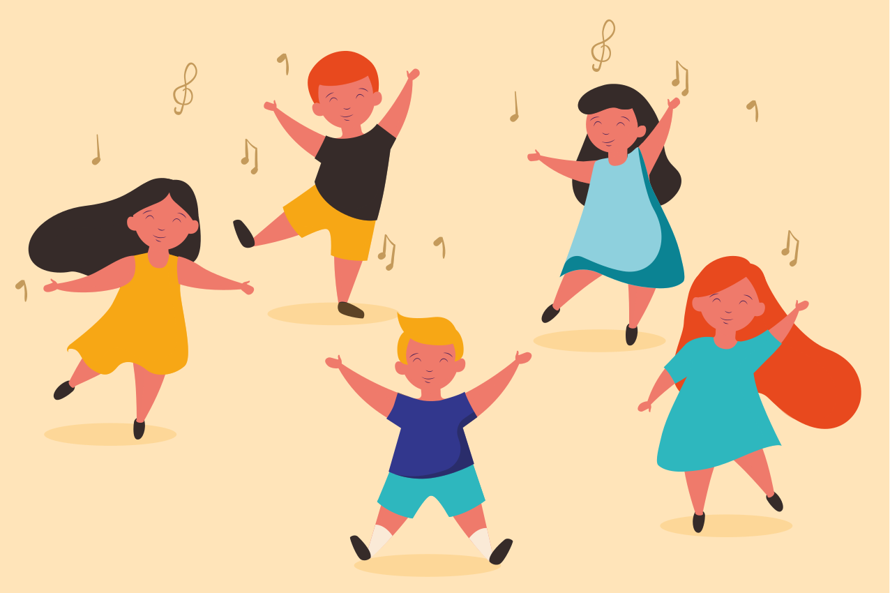 Ev placemats dans çocuklar - TenStickers