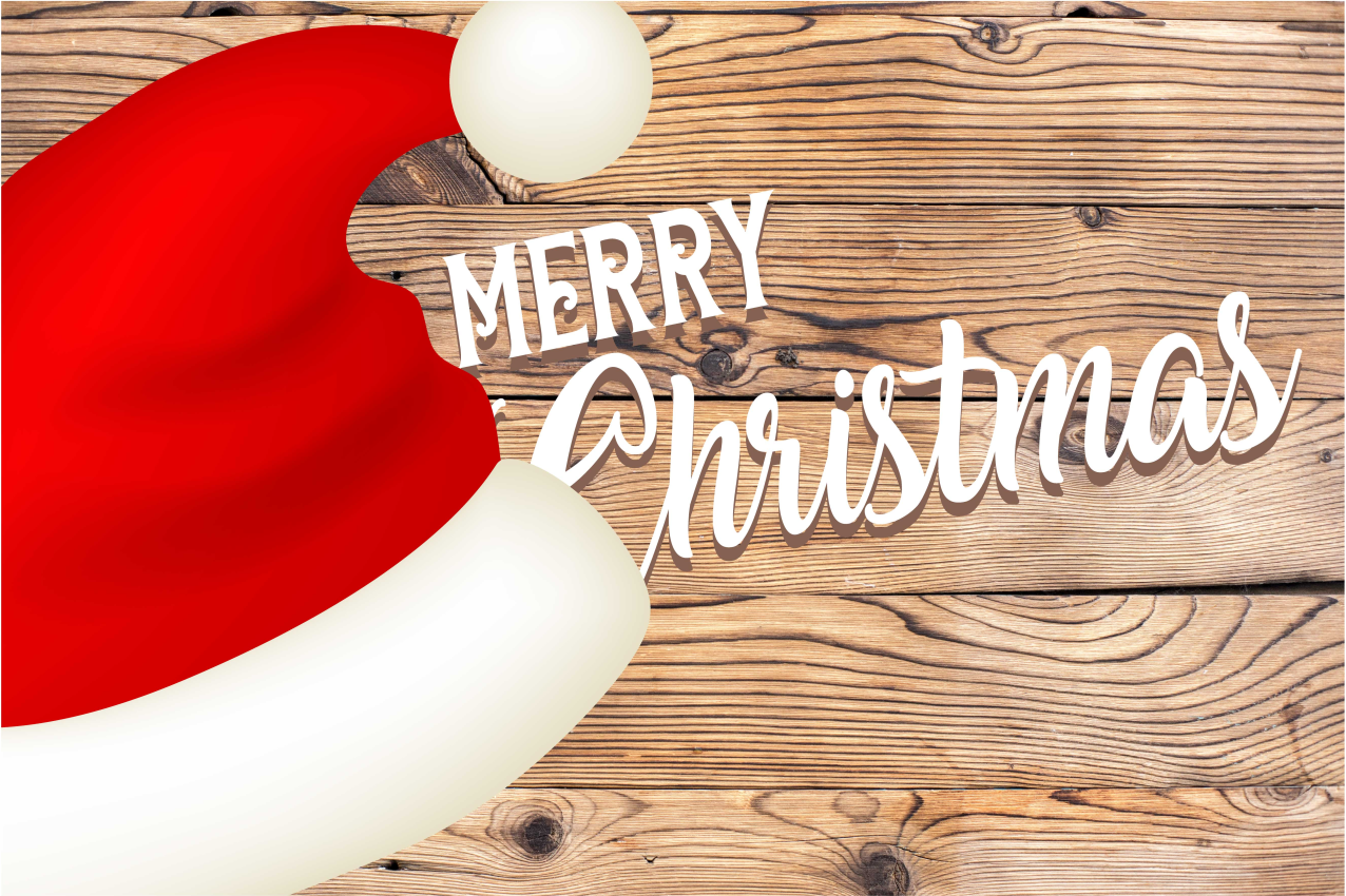 Noel amerikan servis - Şenlikli noel baba Şapkası - TenStickers