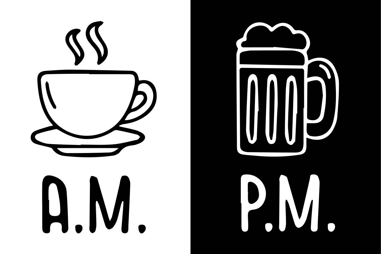 Metni amerikan servis - kahve bira kontrasti - TenStickers