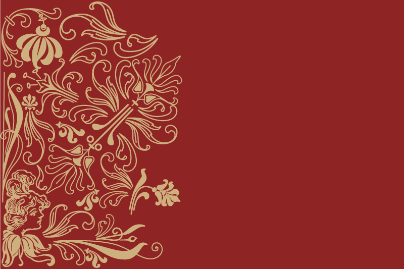 Zarif amerikan servis - Şık Çiçek detayları - TenStickers