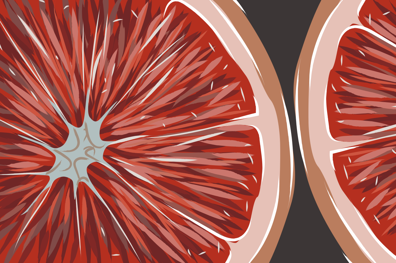 Greyfurt dilimleri vinil placemats - TenStickers