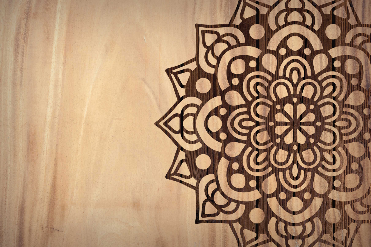 Ahşap yan desen dokulu placemats - TenStickers