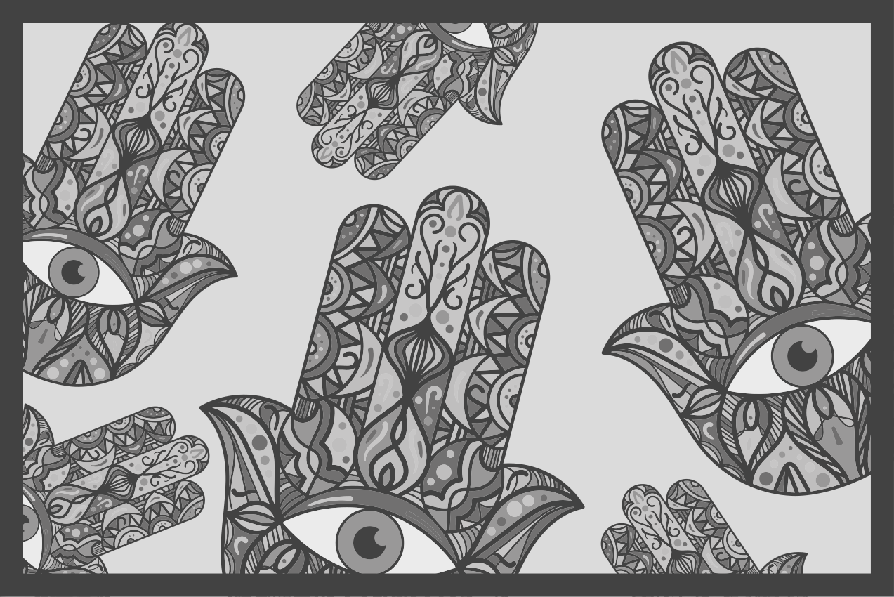 Gri set masa modern placemats - TenStickers