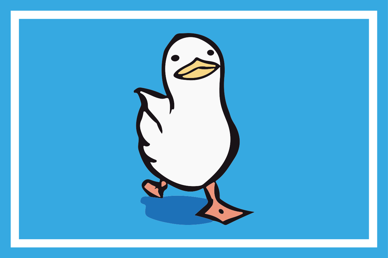 Havalı yürüyen ördek modern servis altlıkları - TenStickers