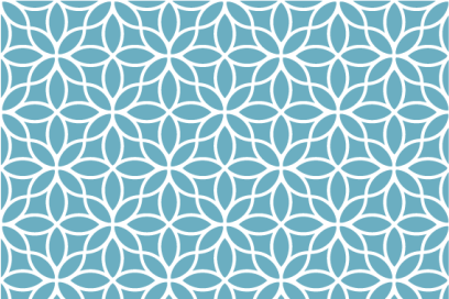 Doku efekti amerikan servis geometrik Çiçek motifi - TenStickers