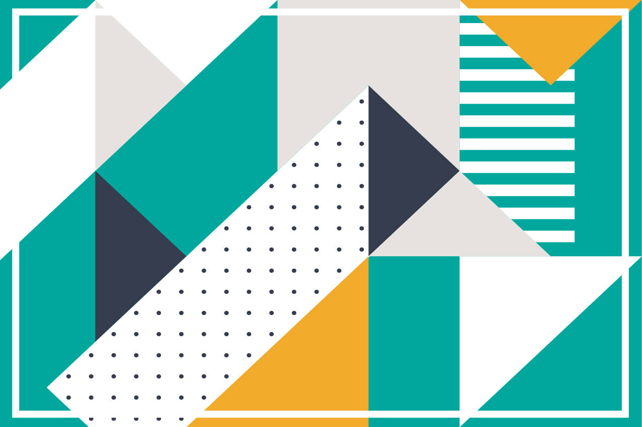 Modern amerikan servis - geometrik desenli Şekiller - TenStickers