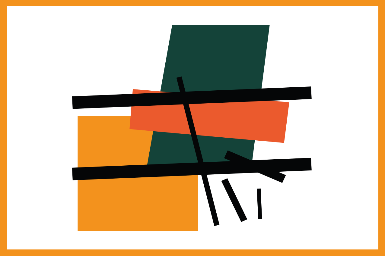 Modern amerikan servis - soyut geometrik bloklar - TenStickers