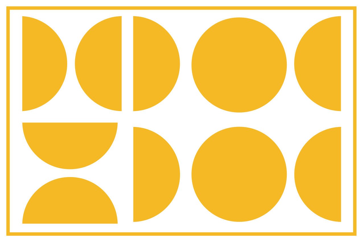 Modern amerikan servis - geometrik sarı Şekil - TenStickers