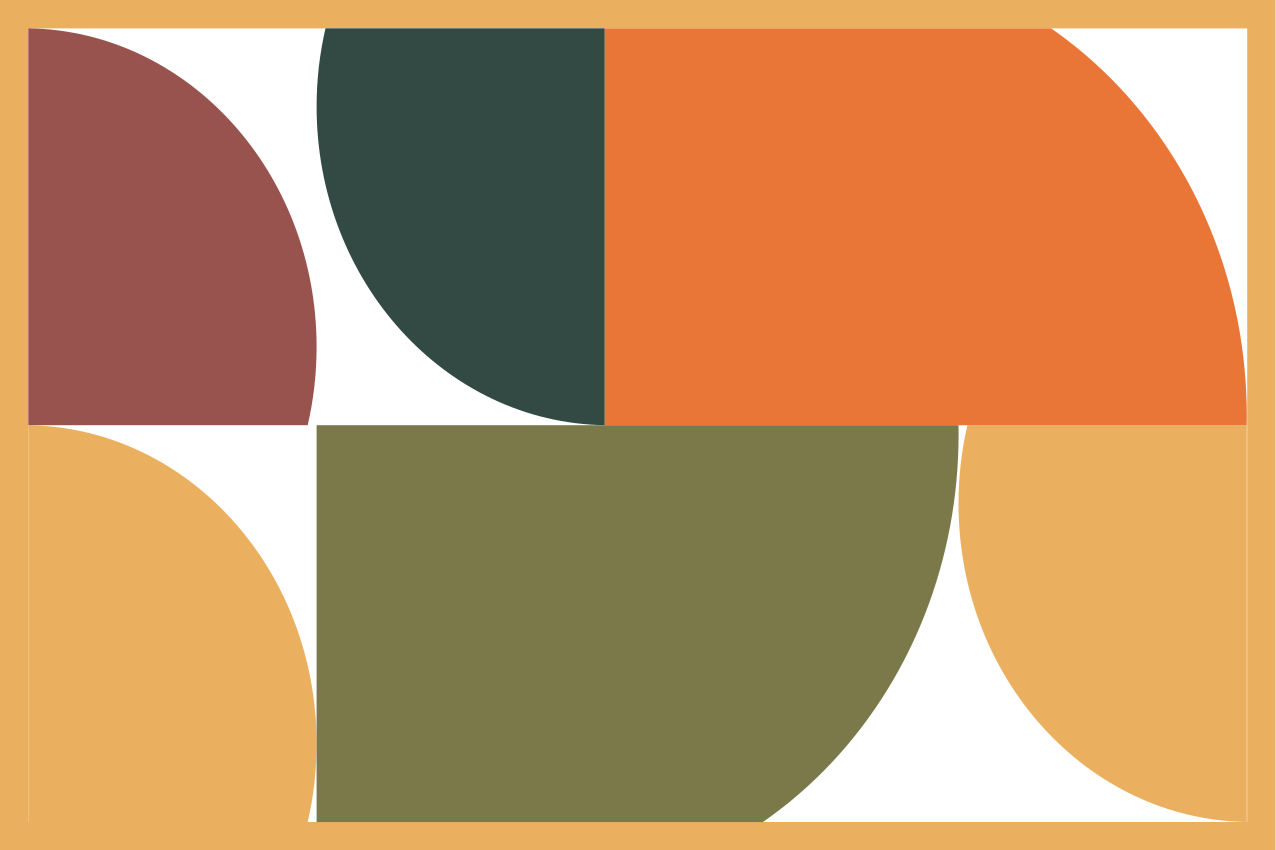 Soyut geometrik sanat orijinal placemats - TenStickers