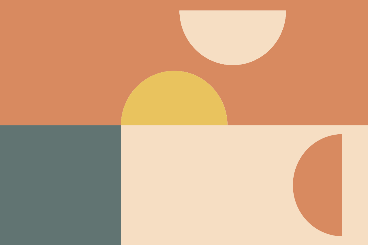 Modern amerikan servis - renkli geometrik Şekiller - TenStickers