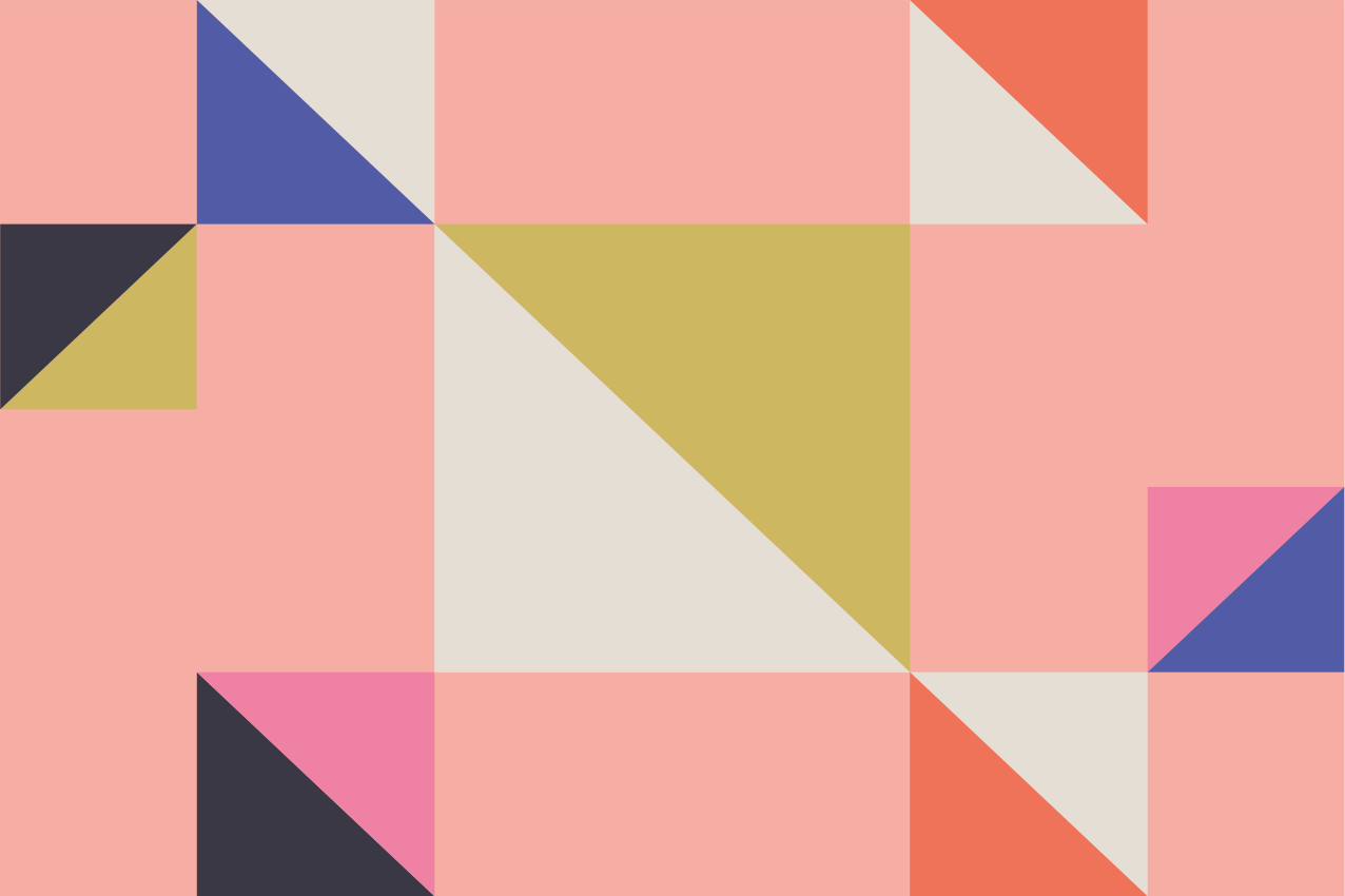 Modern amerikan servis geometrik renk bölümleri - TenStickers