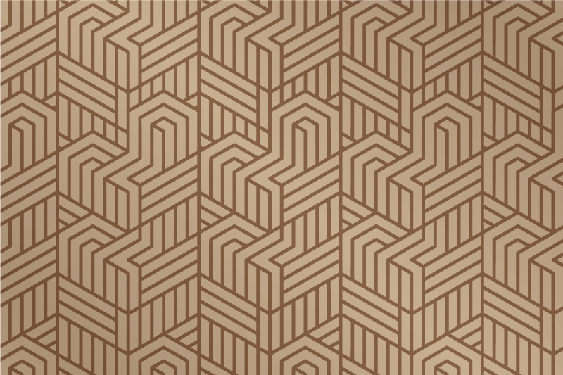 Modern amerikan servis - geometrik dokulu yüzey - TenStickers