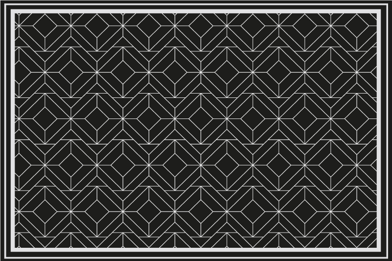 Modern amerikan servis geometrik siyah yüzey - TenStickers