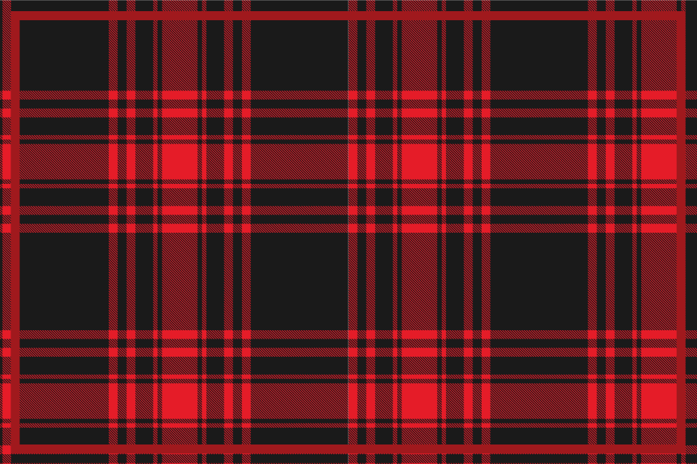 Doku efekti amerikan servis - tartan desenli masa yüzeyi - TenStickers