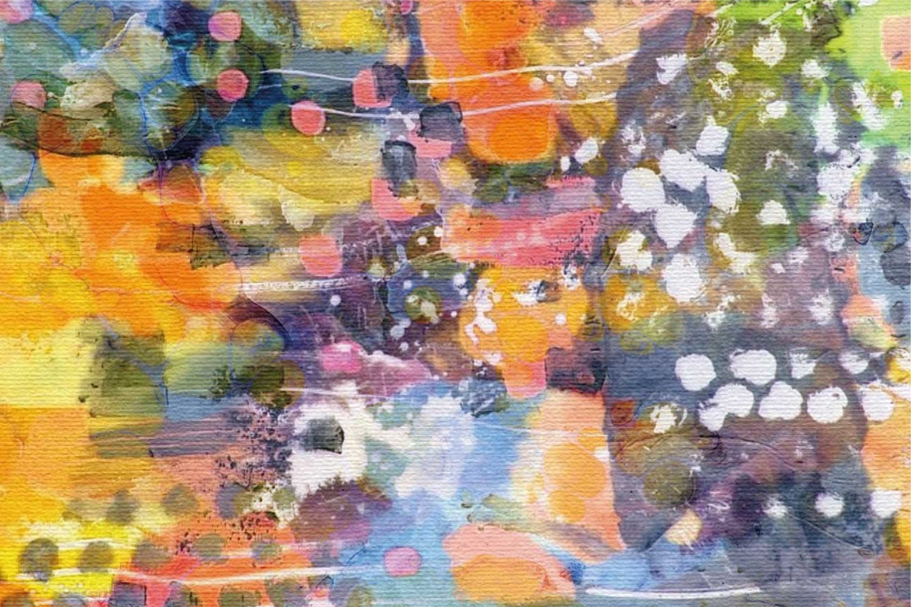 Soyut resim ve noktalar ev placemats - TenStickers