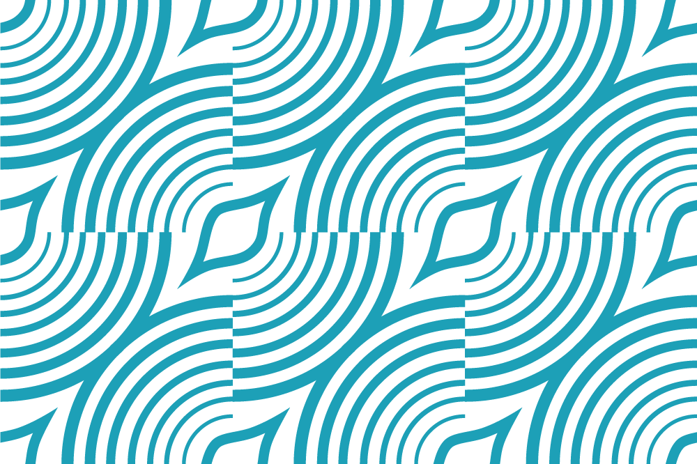 Kavisli dalga deseni modern amerikan servis - TenStickers