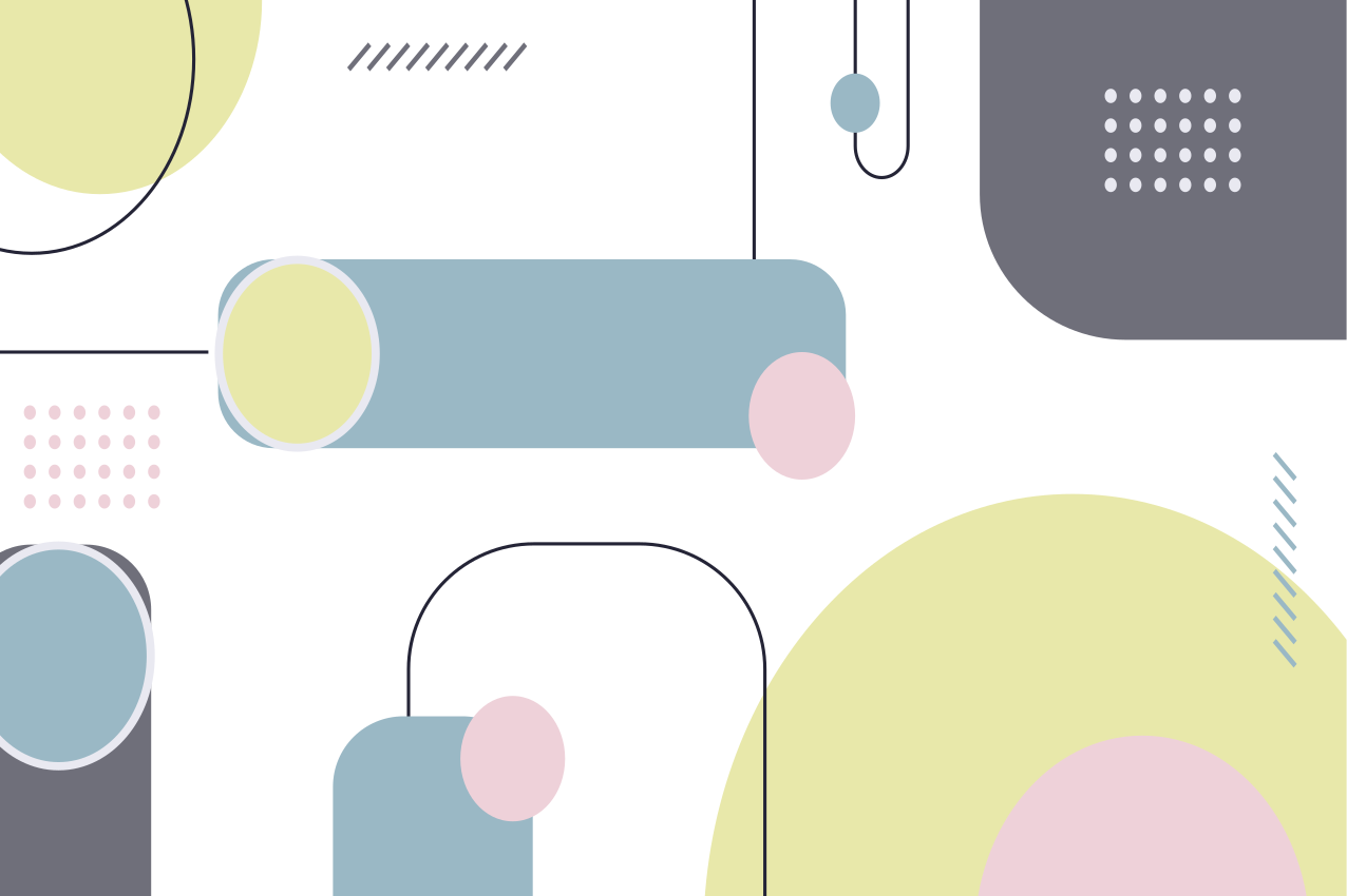 Modern amerikan servis - geometrik Şekil düzeni - TenStickers
