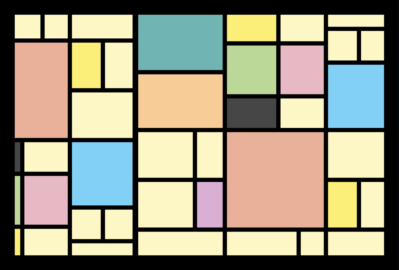Modern amerikan servis - geometrik soyut desen - TenStickers