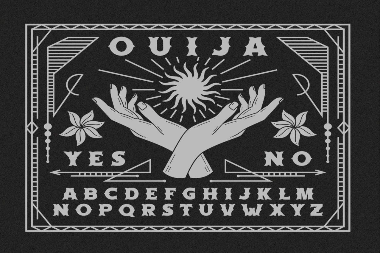 Metni amerikan servis ouija tahtası elleri - TenStickers