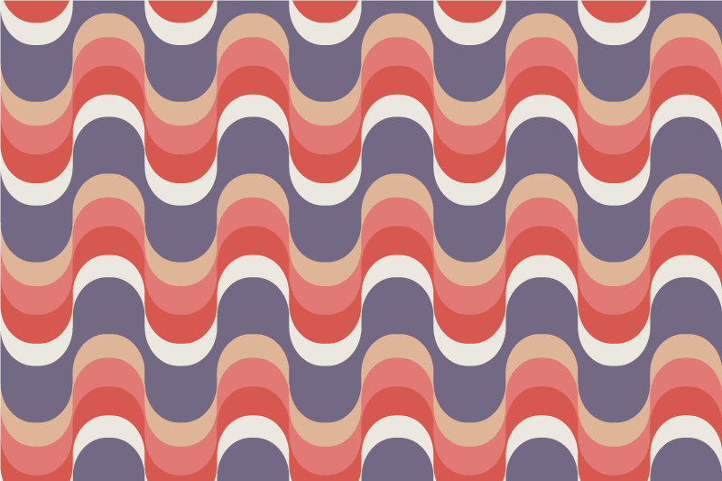 Modern amerikan servis dalga deseni tasarımı - TenStickers