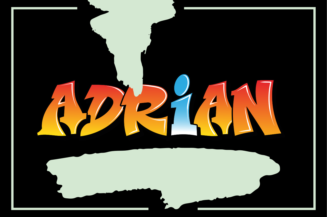 Adınızın grafiti mektup placemats - TenStickers