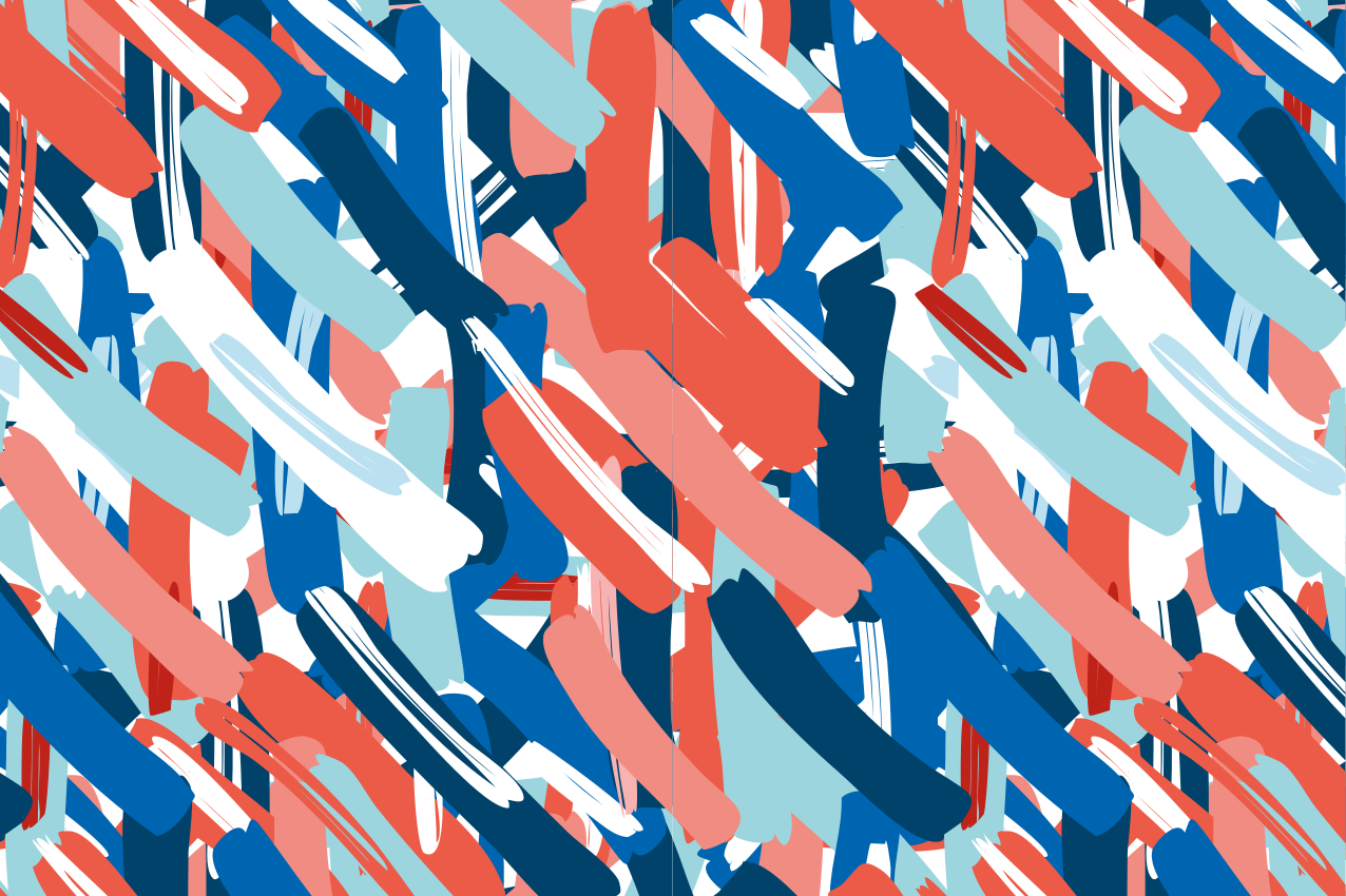 Modern amerikan servis renkli soyut Çizgiler - TenStickers
